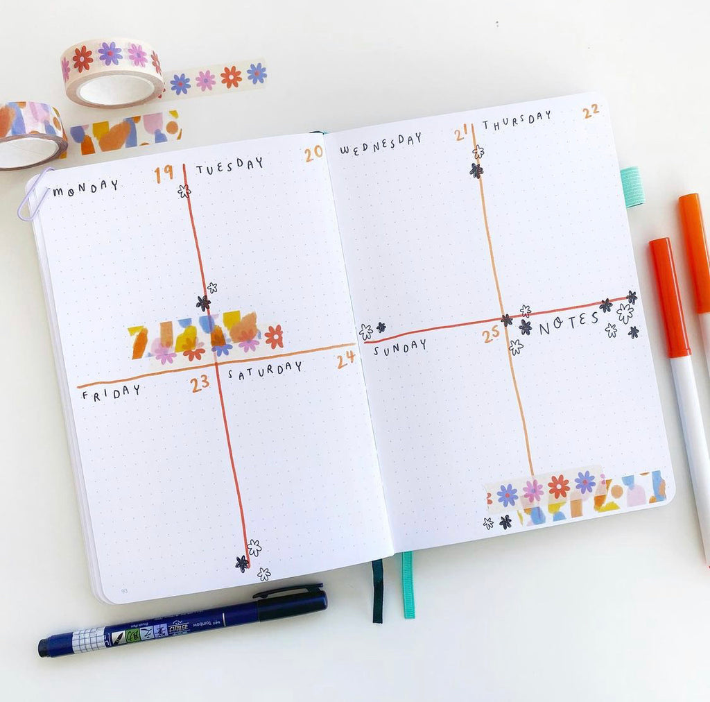 How to use Washi Tape in a planner