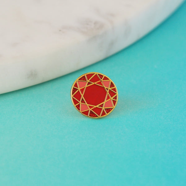 Red Ruby Pin - Nutmeg and Arlo