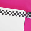 Black and white checkerboard design washi tape for scrapbooking and journalling. Image shows the washi taped on a bullet journal page.