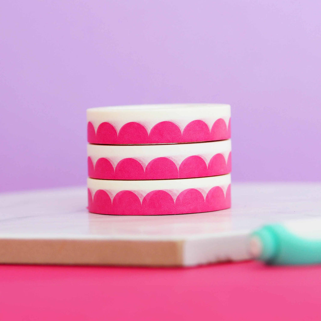 Pink Scallop Washi Tape