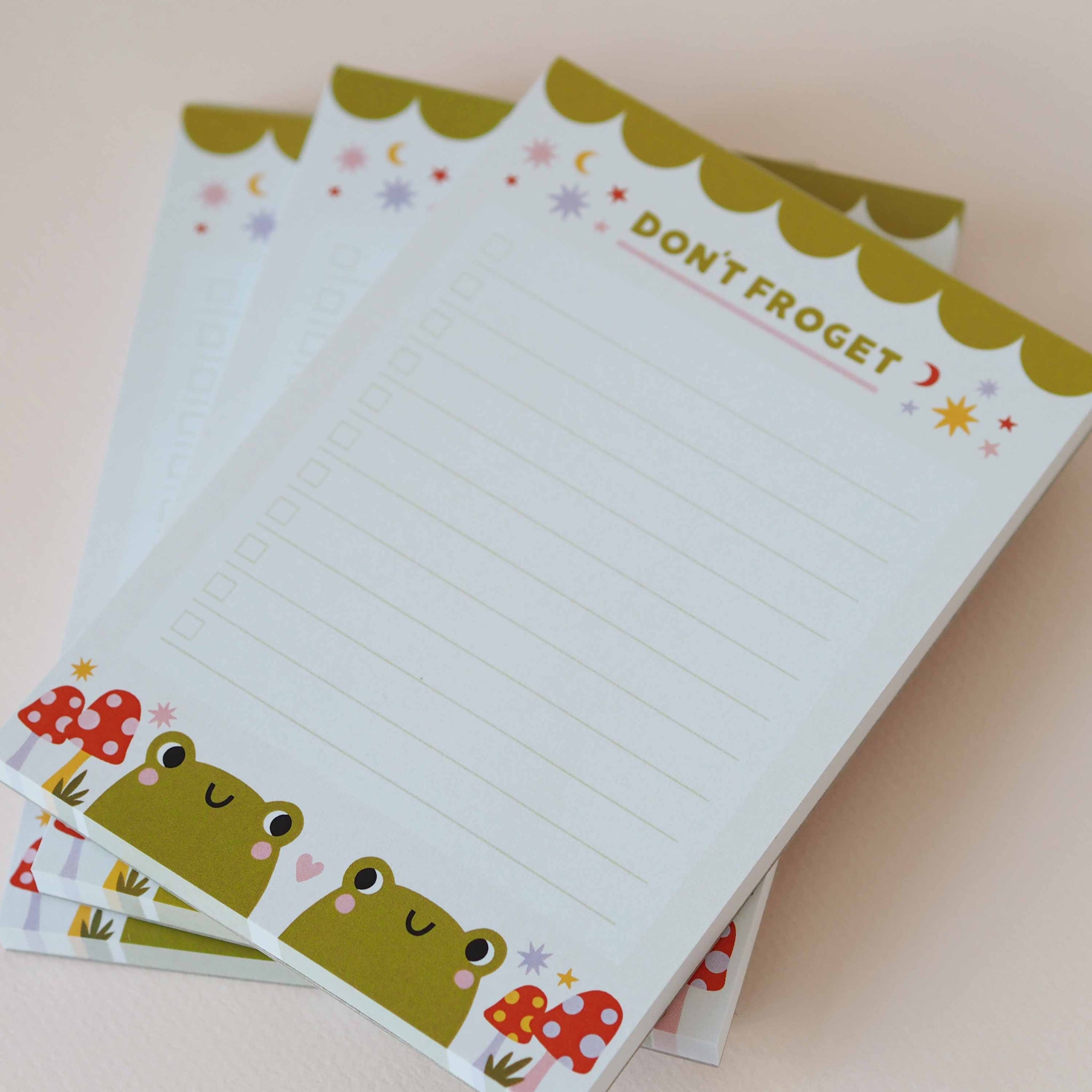 Frog To Do List A6 Notepad – Nutmeg and Arlo
