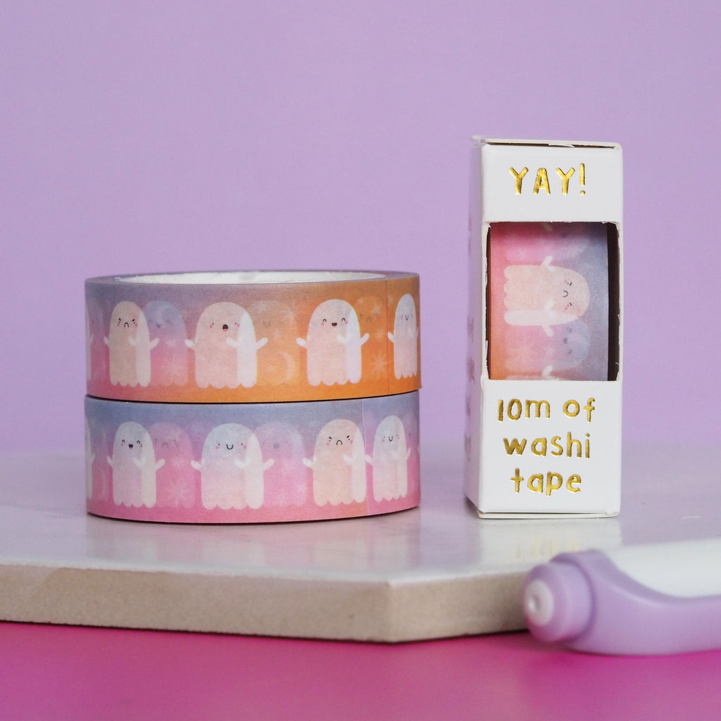 Gradient Ombre ghost washi tape - Nutmeg and Arlo