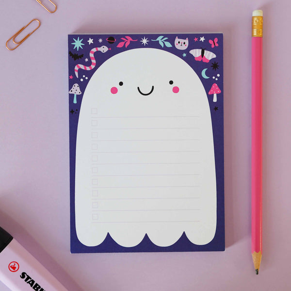 ghost purple notepad