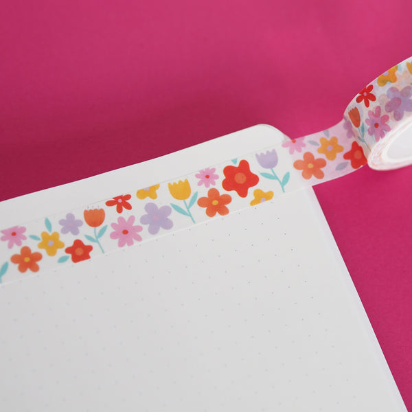 Bright Spring Floral Washi Tape