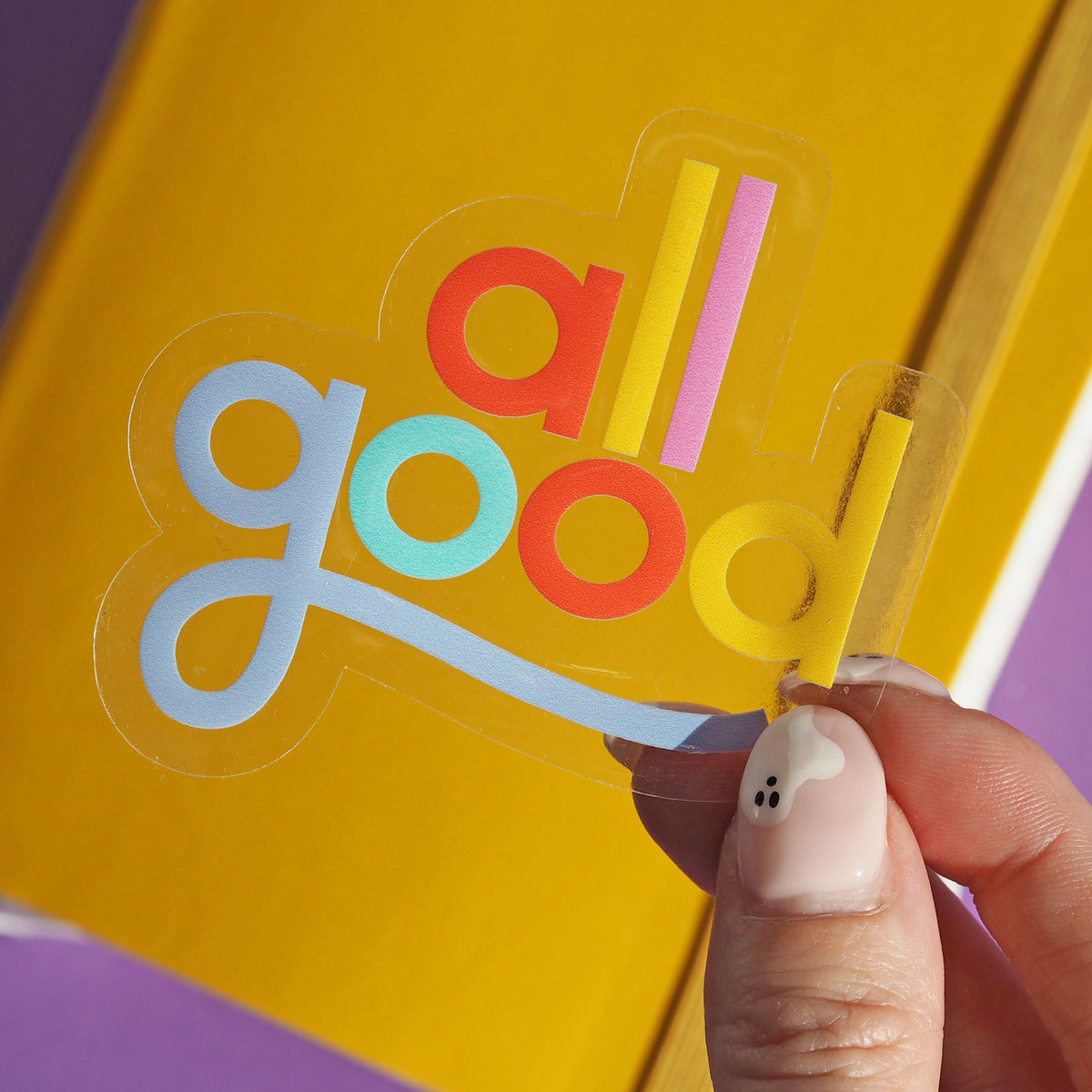 All Good Sticker – Nutmeg and Arlo