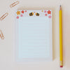 Floral Bee A6 Notepad - Nutmeg and Arlo