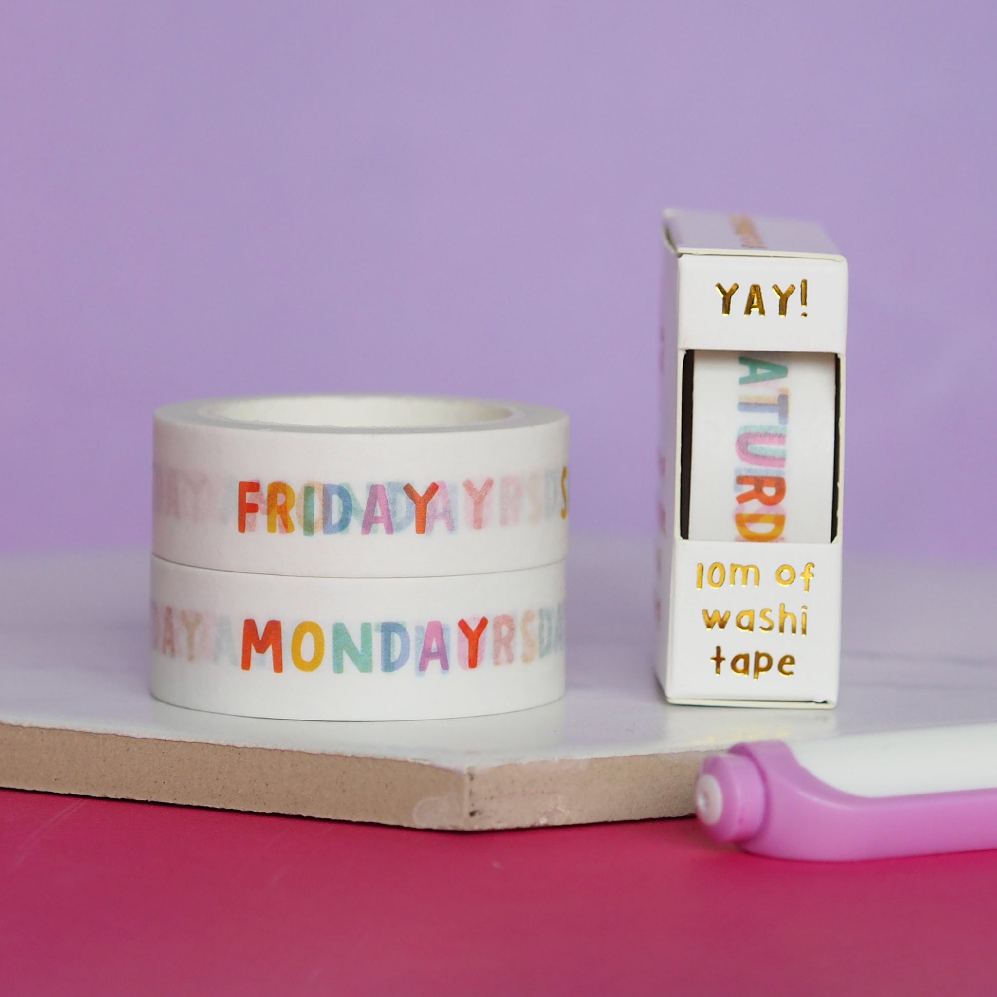 Days of the Week Washi Tape – Nutmeg and Arlo