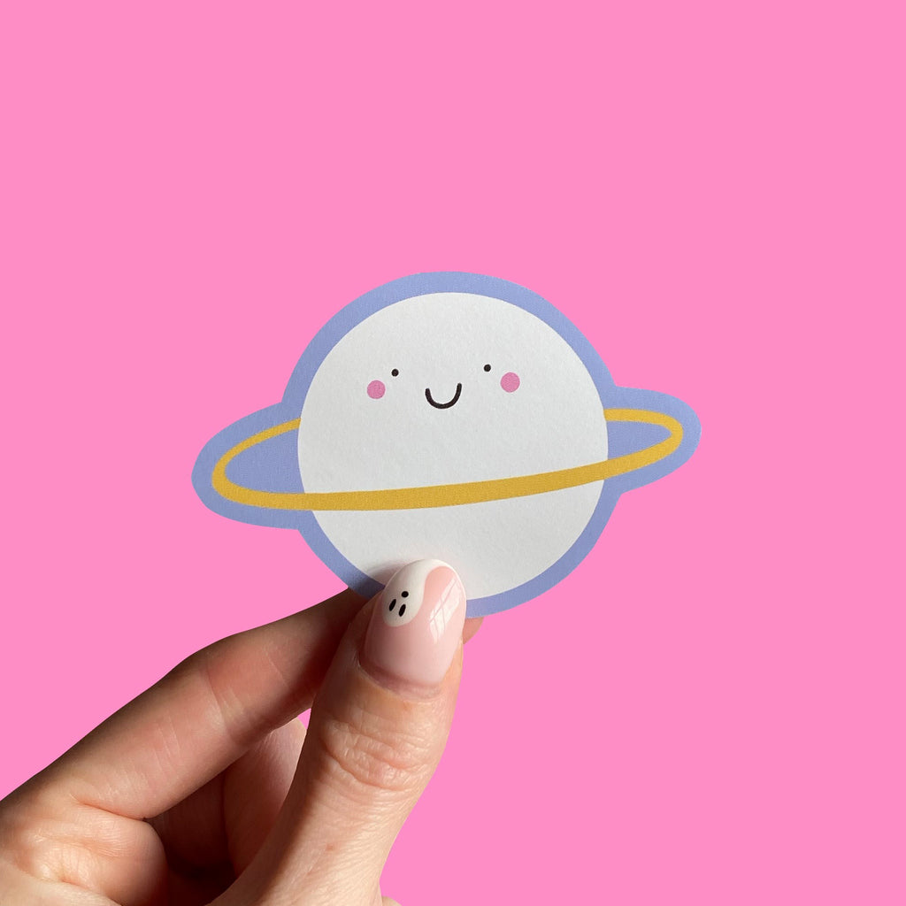 Happy Saturn Sticker