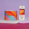 Colourful rainbow stripe washi tape - nutmeg and arlo