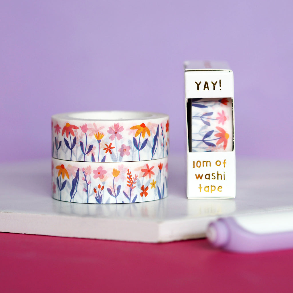 Spring Meadow Floral Washi Tape - Nutmeg and Arlo