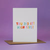 You Did It High Five Well Done Congratulations Greeting Card - Nutmeg and Arlo