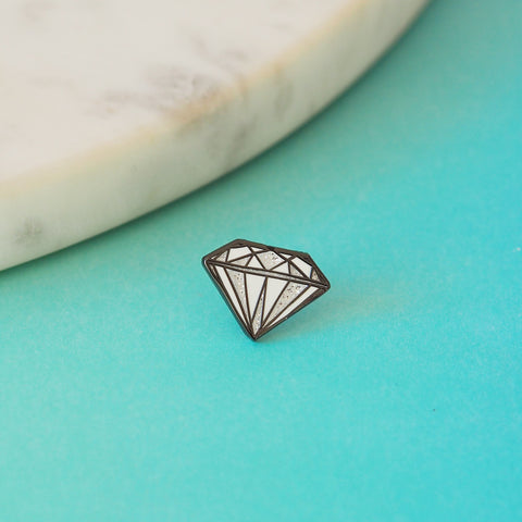Diamond Pin - Nutmeg and Arlo
