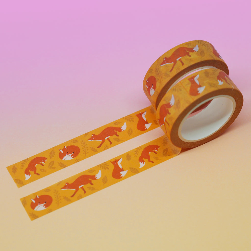 Frolicking Foxes Washi Tape - Nutmeg and Arlo