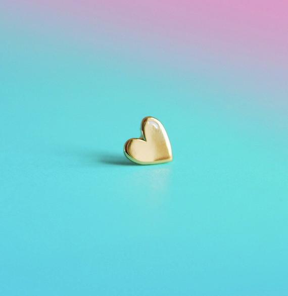Tiny Heart Pin - Nutmeg and Arlo