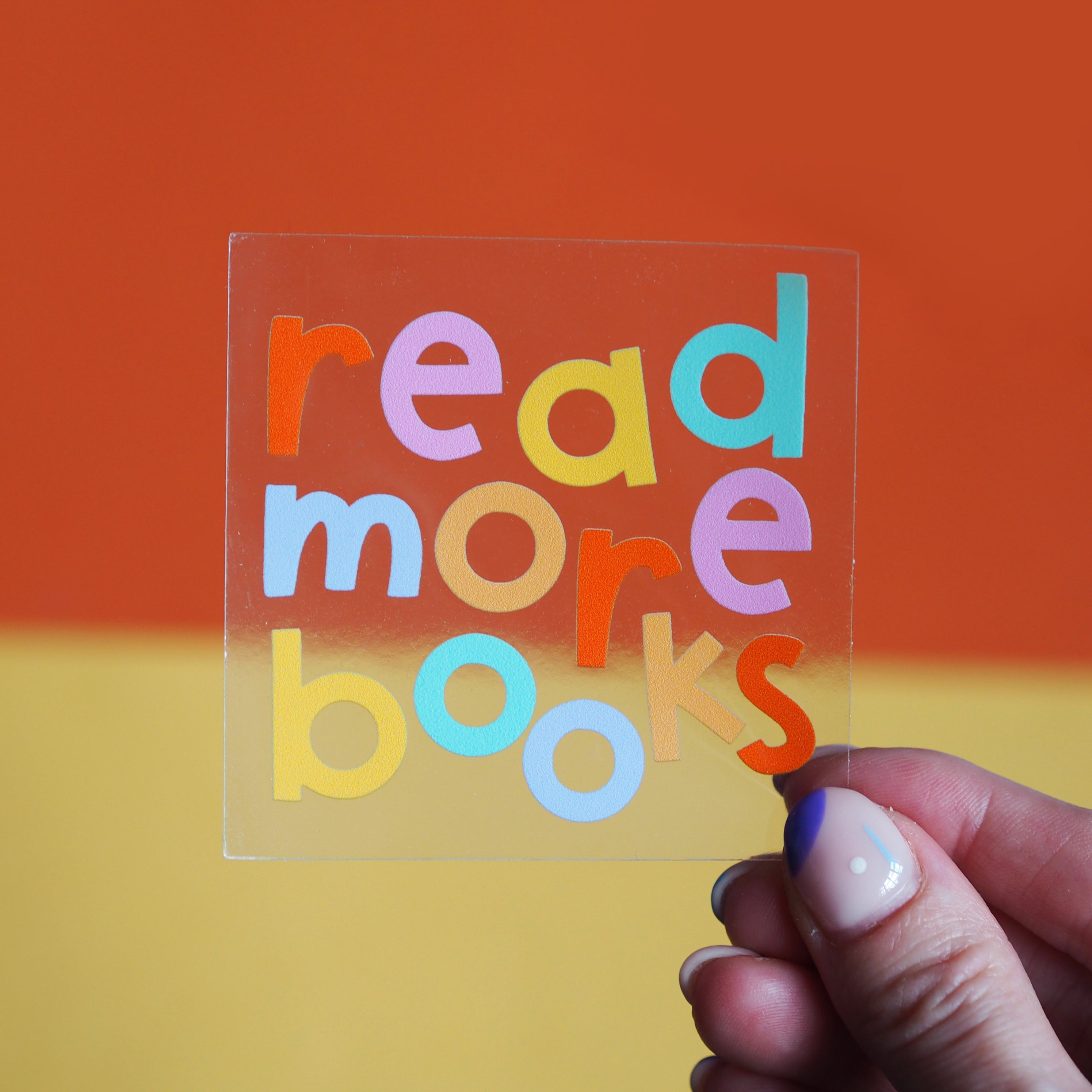 Read More Books Clear Sticker – Nutmeg and Arlo